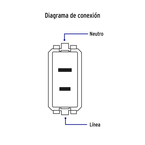 Contacto sencillo, 2polos, sin tierra, línea Italiana,negro | CO-IN | 47606
