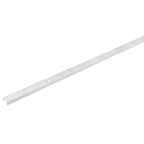 Cremallera doble blanca para ménsulas planas, 1m, FIERO | SOMO-10CD | 47717