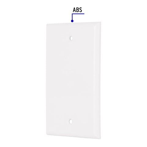 Placa de ABS ciega, Standard, blanco, Volteck | PPCI-SB | 47724