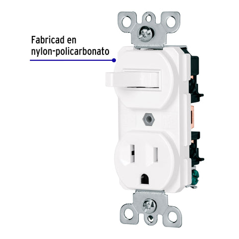 Interruptor de palanca con contacto, Standard, blanco | COAP-SB | 47728
