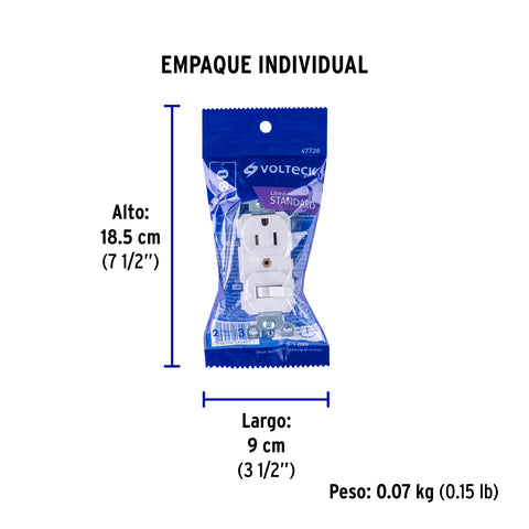 Interruptor de palanca con contacto, Standard, blanco | COAP-SB | 47728
