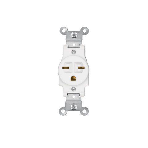Contacto sencillo, cara de chino, Standard, blanco, Volteck | COSE-CHSB | 47732