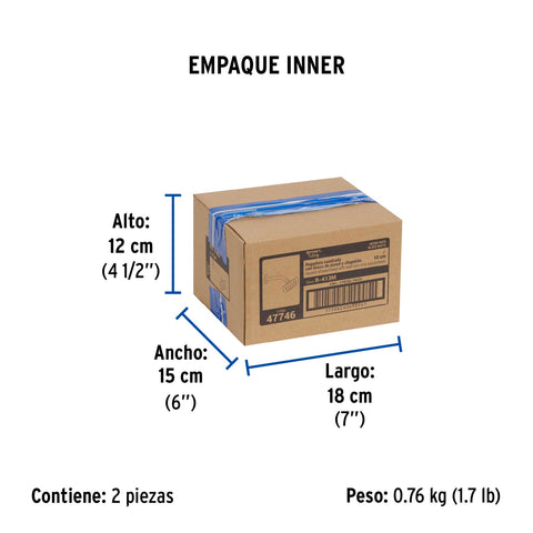Regadera cuadrada 4', acero inox, con brazo, negro, TÚBIG | R-413M | 47746