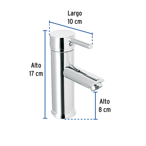 Monomando corto cromo para lavabo, FOSET TÚBIG | TBM-46 | 47790