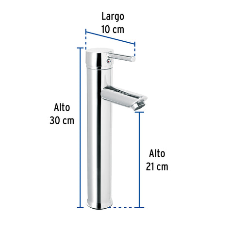Monomando alto cromo para lavabo, FOSET TÚBIG | TBM-47 | 47793