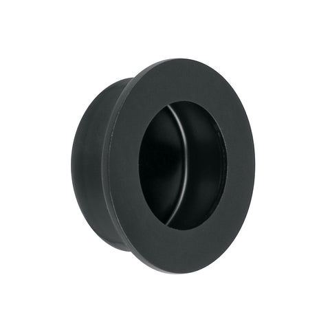 Jaladera de embutir circular No. 2 acabado negro | JALED-62 | 47801