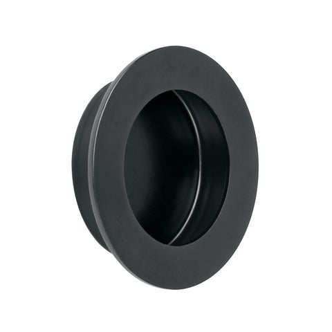 Jaladera de embutir circular No. 4 acabado negro | JALED-64 | 47803