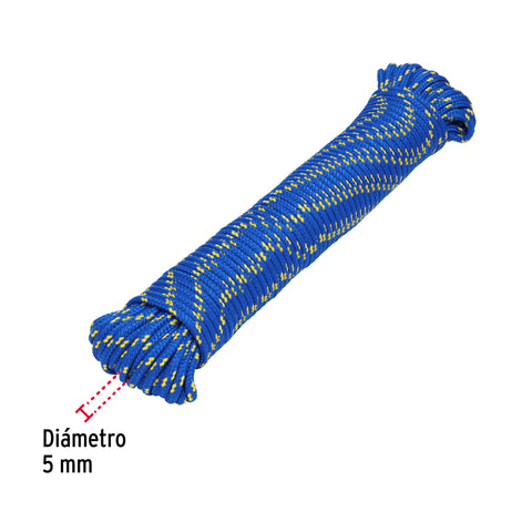 Piola de polipropileno trenzada de 5mm x 30m en madeja | PIO-530 | 47813