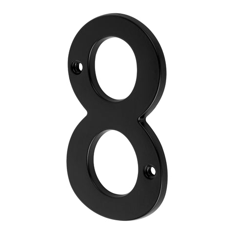 Número 8 de latón sólido 4', negro, HERMEX | NUCH-8N | 47861