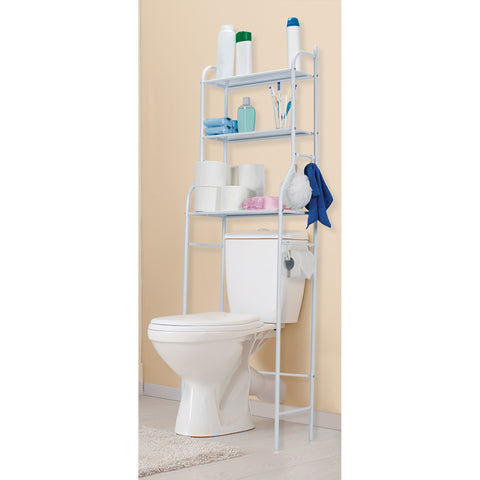 Mueble organizador blanco para baño con 3 repisas, FOSET | OWC-3 | 47907