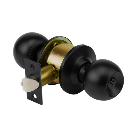 Cerradura pomo, negro, esfera, entrada, HERMEX | CEPO-61E | 47909