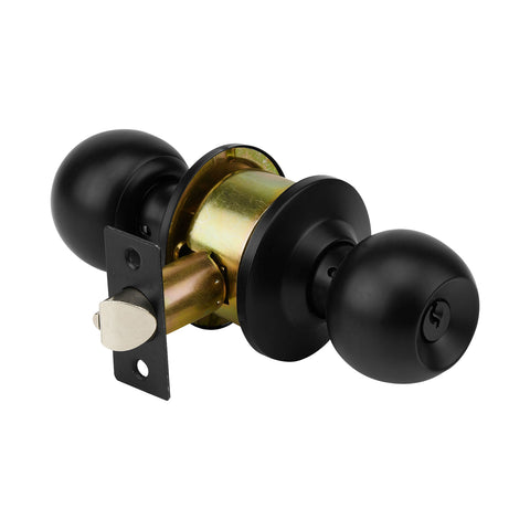 Cerradura pomo, negro, esfera, recámara, HERMEX | CEPO-61R | 47910