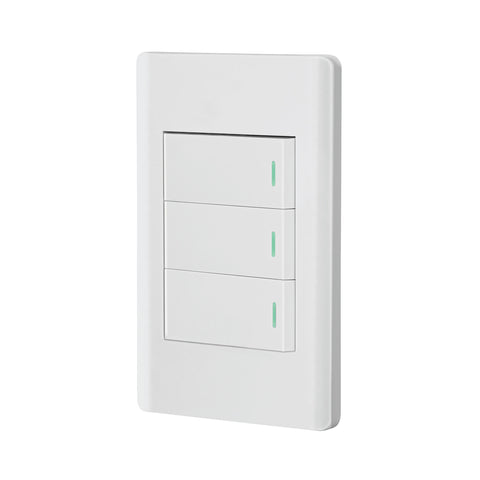 Placa armada blanca 2 interruptores 1 de 3 vías 1 mód, Lisbo | PA-APTR-ELB | 47957