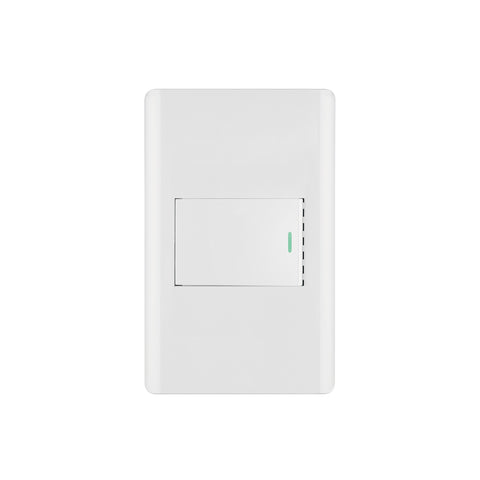 Placa armada blanca 1 interruptor 1.5 módulos, Lisboa | PA-APSE15-LB | 47958
