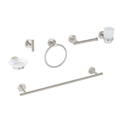 Juego de 6 accesorios para baño acabado satín, FOSET TÚBIG | TBA-7000N | 47974