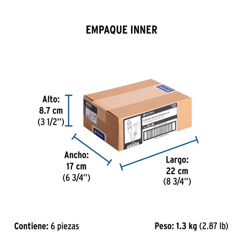 Extensión eléctrica doméstica 3 m clavija plana, blanca | ED-3B | 48006