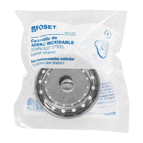 Canastilla inox para contracanasta 3-1/2', FOSET | RCO-001 | 48021
