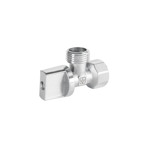Llave angular 1/2', 1/4 de vuelta, roscable, BASIC | ANG-07 | 48028