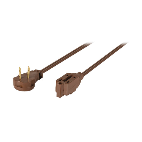 Extensión eléctrica doméstica 8 m clavija plana, café | ED-8C | 48031