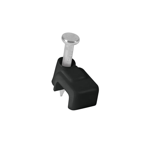 Bolsa con 20 grapas negras de 3 x 6 mm para cable plano | GPL-5N | 48033