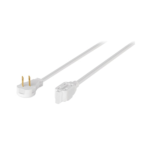 Extensión eléctrica doméstica 10 m clavija plana, blanca | ED-10B | 48036