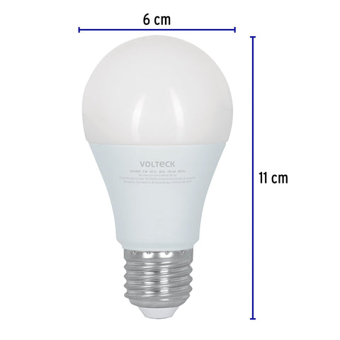 Lámpara LED tipo bulbo con 3 niveles de iluminación, blíster | LED-60FA | 48052