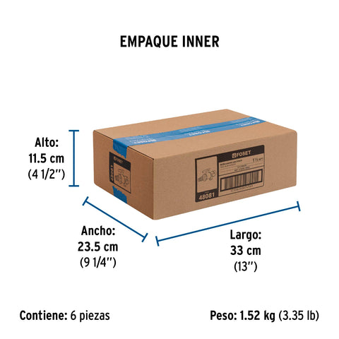 Multiconector polipropileno para tinaco, con válvula, FOSET | ATIN-001 | 48081
