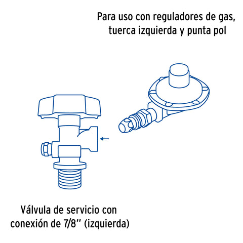 Cilindro portátil para gas LP, 20lb (9kg) FOSET | CILG-9 | 48107