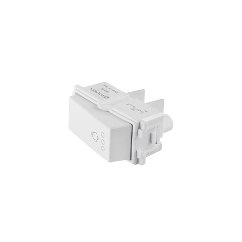 Interruptor para timbre, línea Italiana, color blanco | APTI-IB | 48139