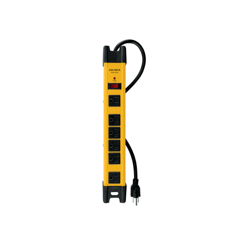 Multicontacto 14 AWG industrial supresor de picos 6 entradas | MUL-612X | 48186