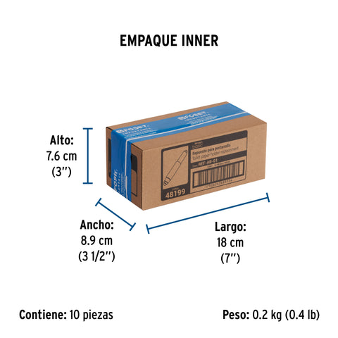 Tubo de repuesto para portarrollo, plástico, BASIC | REF-AB-01 | 48199