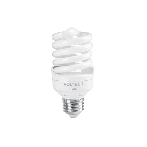 Lámpara espiral mini T2 20 W luz de día en blíster, Volteck | F-20EM | 48206