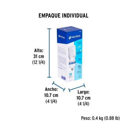 Lámpara espiral T5 85 W alta potencia luz de día, caja | F-85EC | 48223