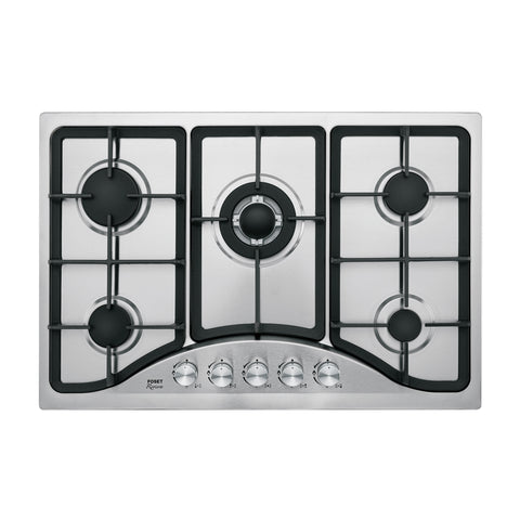 Parrilla gas empotrable 75cm, 5 quem, acero inox, RIVIERA | PAE-755GA | 48316
