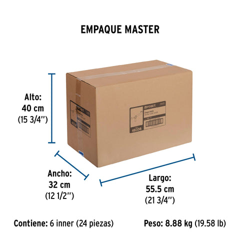 Céspol doble 1-1/2', s/contra, polipropileno, para fregadero | CED-11 | 48338