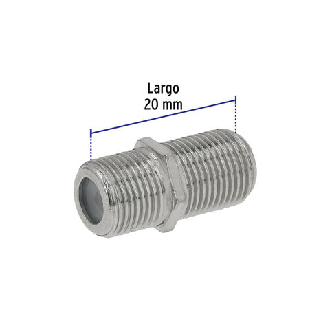 Bolsa con 4 conectores coaxiales RG 6 para conector macho | COCO-6B | 48484