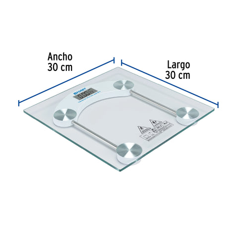 Báscula digital 180kg para baño, FOSET | BASC-180T | 48526