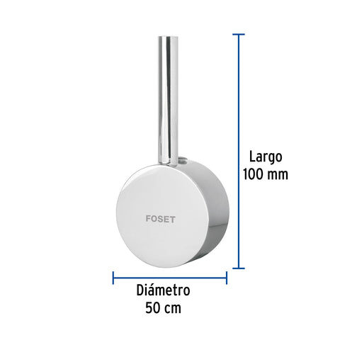 Maneral repuesto para TBM-46/47 y TBF-87, cromo, FOSET TÚBIG | TBMM-46 | 48527