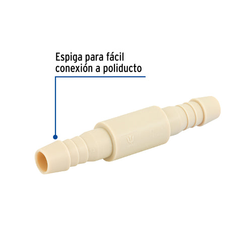 Cople inserción de 1/2' de polipropileno, FOSET | CM-262 | 48553