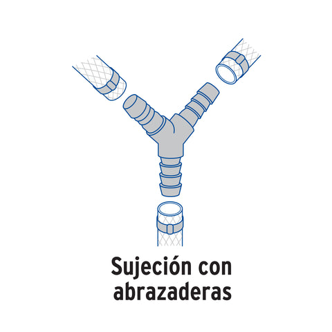 Yee inserción 1/2' de polipropileno, FOSET | CM-772 | 48558
