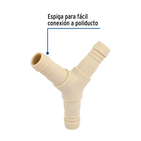 Yee inserción 1' de polipropileno, FOSET | CM-774 | 48560