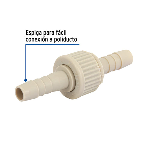 Juego de conectores de 3/8' de polipropileno, FOSET | CM-621 | 48565