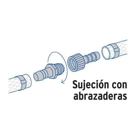 Juego de conectores de 3/8' de polipropileno, FOSET | CM-621 | 48565