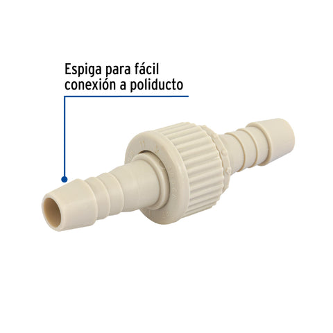 Juego de conectores de 1/2' de polipropileno, FOSET | CM-622 | 48566