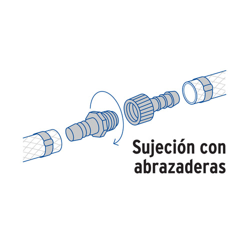Juego de conectores de 1/2' de polipropileno, FOSET | CM-622 | 48566
