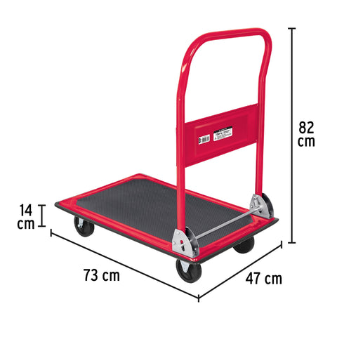 Carro de carga plegable tipo plataforma, 150 kg, Pretul | DIA-150P | 48595