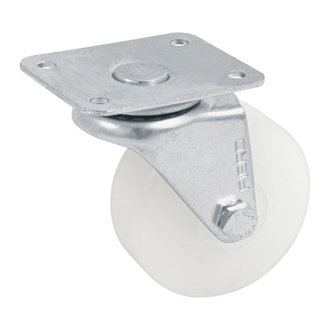 Rodaja de polietileno 2-1/2' placa giratoria con buje, FIERO | RO-223 | 48626
