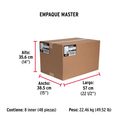Bolsa con 100 pijas #8 x 3' multiusos, FIERO | PIJ-875 | 48691