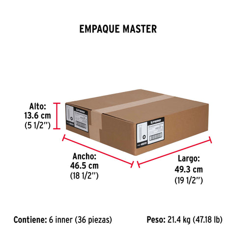 Bolsa con 100 pijas #12 x 2' multiusos, FIERO | PIJ-1250 | 48699