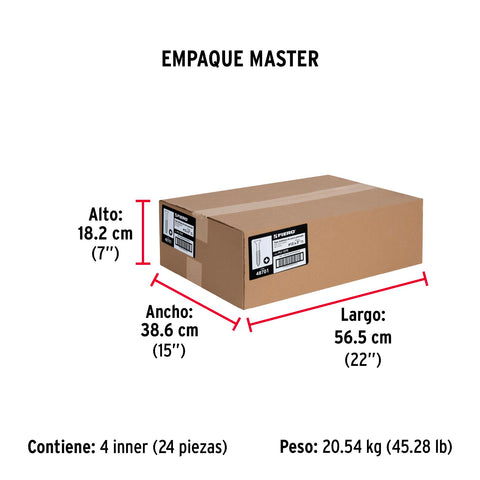Bolsa con 100 pijas #12 x 3' multiusos, FIERO | PIJ-1275 | 48701